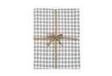 Portland check tablecloth dove grey (130x180cm)